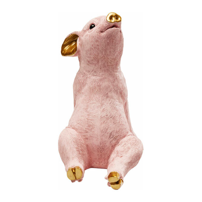 Статуэтка розовый поросенок Pink pig Розовый пастельный Золотой Статуэтка розовый поросенок Pink pig Розовый пастельный Золотой в Липецке | Loft Concept
