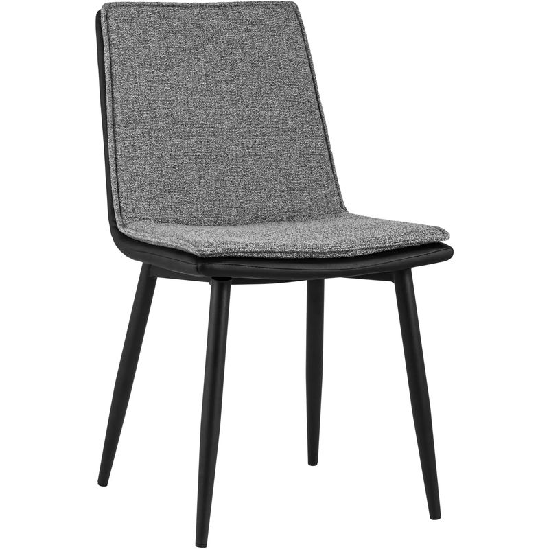 Стул Melissa Chair Серая Рогожка Серый Черный Стул Melissa Chair Серая Рогожка Серый Черный в Липецке | Loft Concept