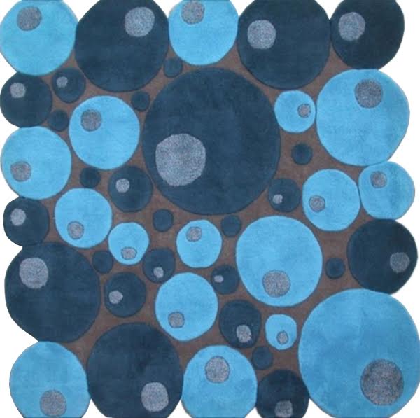 Ковер Шерсть Multicolor Explosion Tafting Blue Голубой пастельный Синий Серый Ковер Шерсть Multicolor Explosion Tafting Blue Голубой пастельный Синий Серый в Липецке | Loft Concept