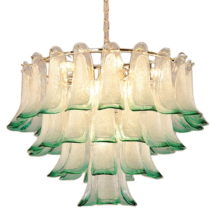 Люстра Peacock Chandelier Золотой Прозрачное Стекло Зеленый Люстра Peacock Chandelier Золотой Прозрачное Стекло Зеленый в Липецке | Loft Concept