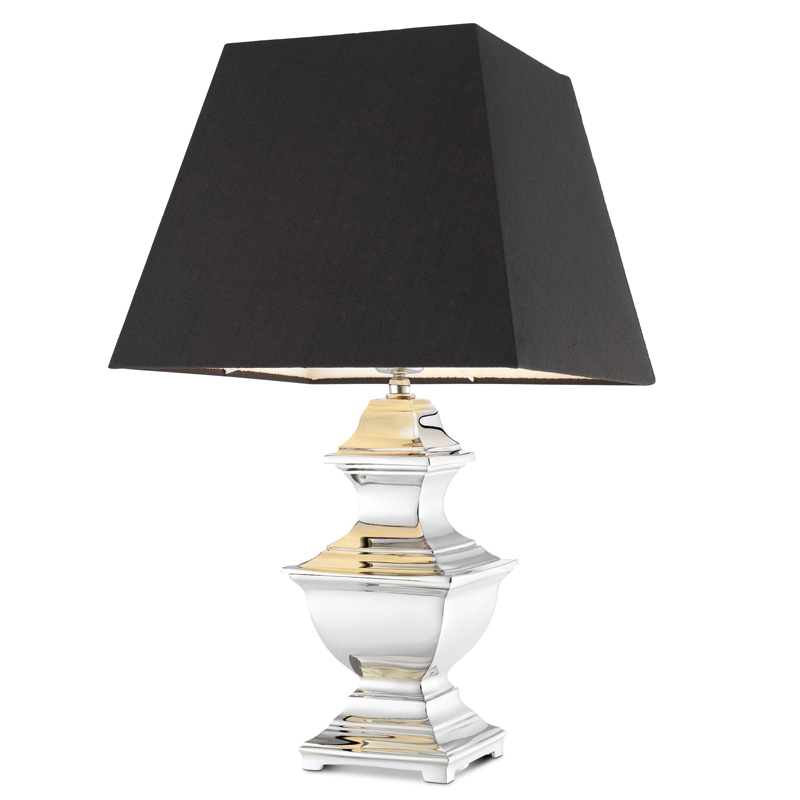 Настольная лампа Eichholtz Table Lamp Maryland Никель Черный Настольная лампа Eichholtz Table Lamp Maryland Никель Черный в Липецке | Loft Concept