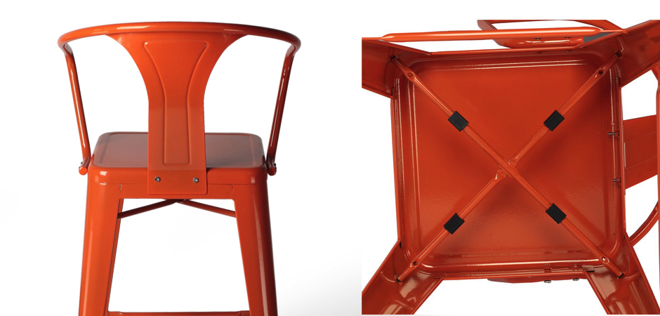 Барный стул Tolix Bar Stool 75 Armchair Backed Барный стул Tolix Bar Stool 75 Armchair Backed - Loft-Concept в Липецке