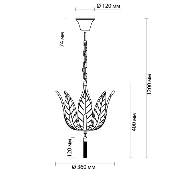 Люстра Glass Petals Chandelier 36 Люстра Glass Petals Chandelier 36 в Липецке