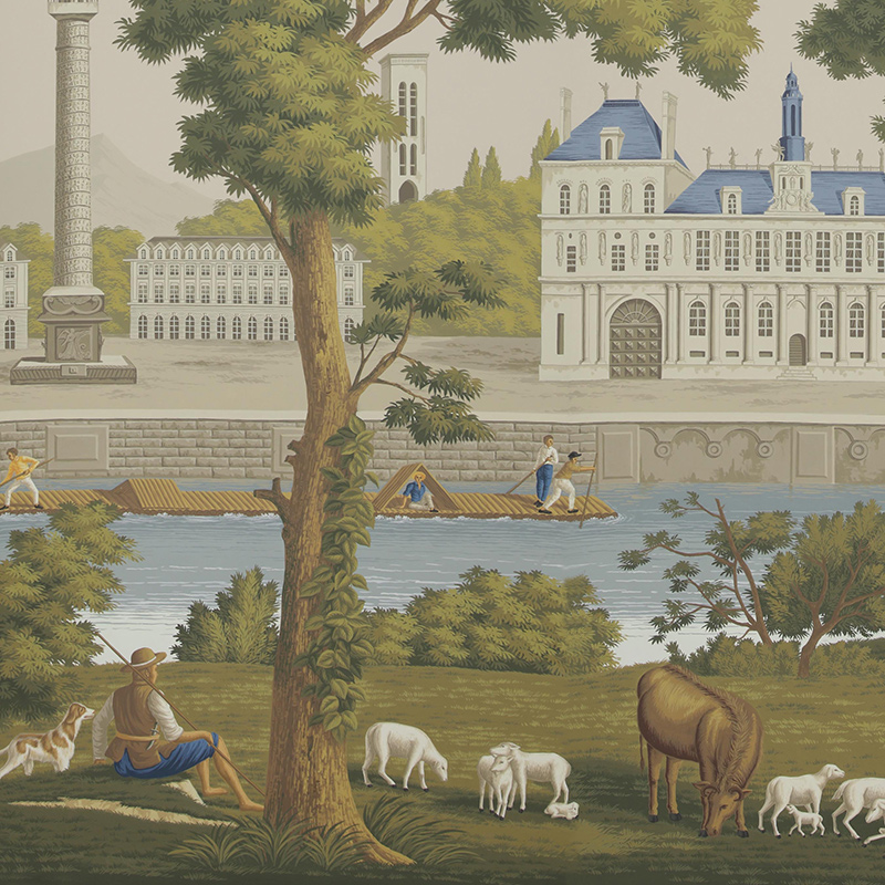 Обои ручная роспись Monuments of Paris Roberts on scenic paper Обои ручная роспись Monuments of Paris Roberts on scenic paper в Липецке | Loft Concept