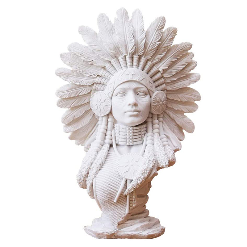 Native american indian figurine B Белый Native american indian figurine B Белый в Липецке | Loft Concept