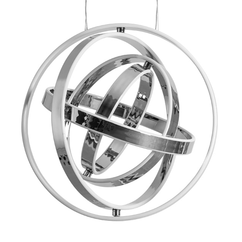 Люстра дизайнерская Rings Серебряный Люстра дизайнерская Rings Серебряный в Липецке | Loft Concept