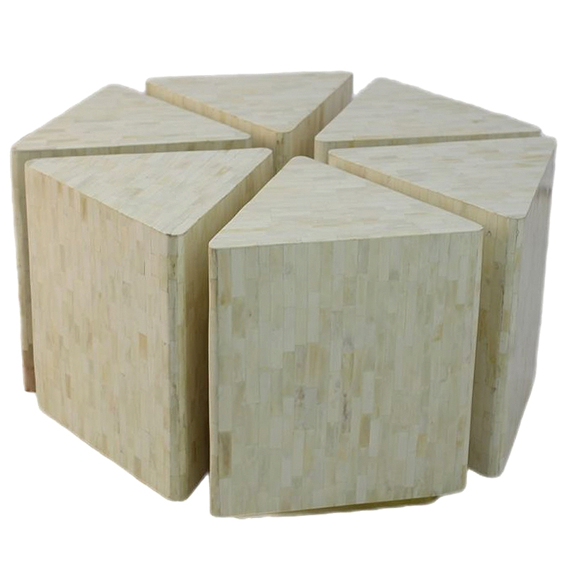 Модульный Кофейный Стол инкрустированный Костью BONE INLAY Coffee Table Бежевый Белый Модульный Кофейный Стол инкрустированный Костью BONE INLAY Coffee Table Бежевый Белый в Липецке | Loft Concept