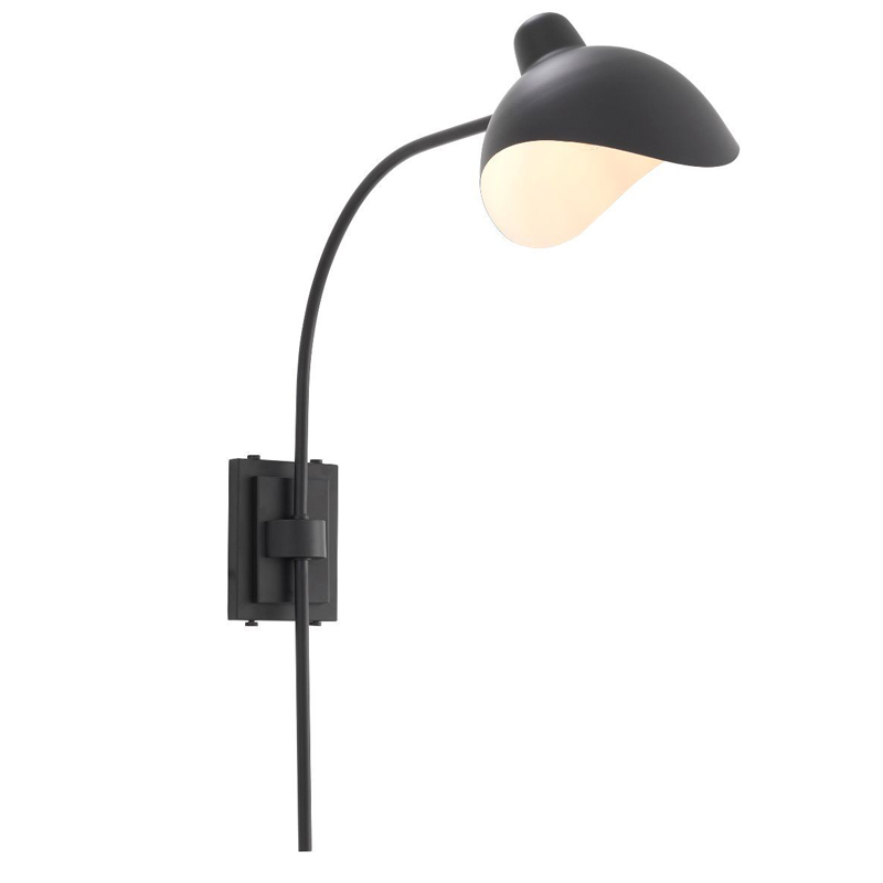 Бра Wall Lamp Pelham Black Черный Бра Wall Lamp Pelham Black Черный в Липецке | Loft Concept
