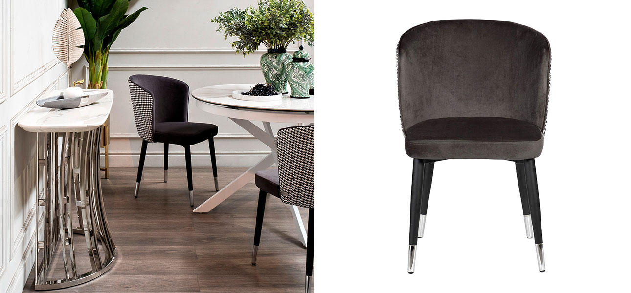 Стул Verdon GREY-BROWN - фото №3