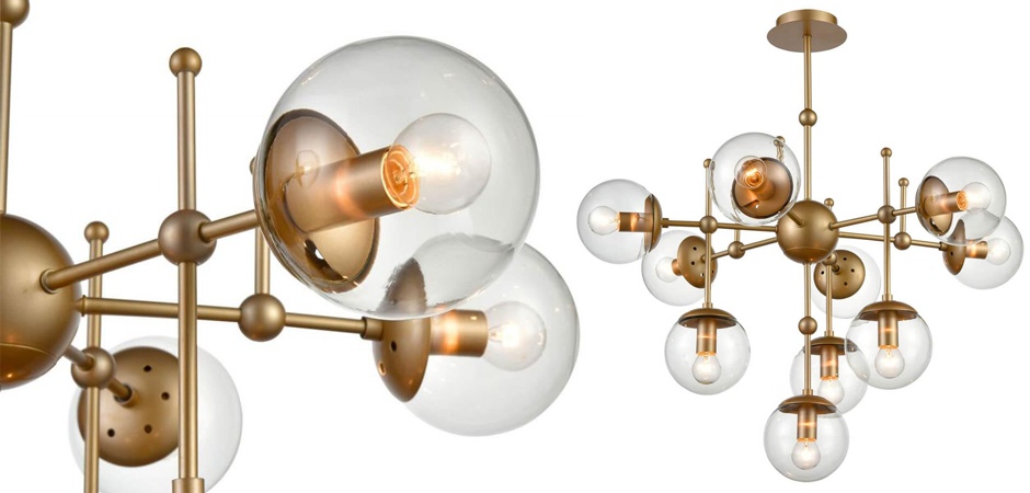 Люстра Gold Balls Chandelier 10 Люстра Gold Balls Chandelier 10 - Loft-Concept в Липецке