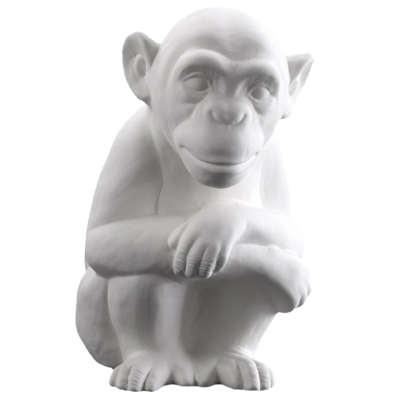 Статуэтка Abhika Monkey Bisc. White Белый Статуэтка Abhika Monkey Bisc. White Белый в Липецке | Loft Concept