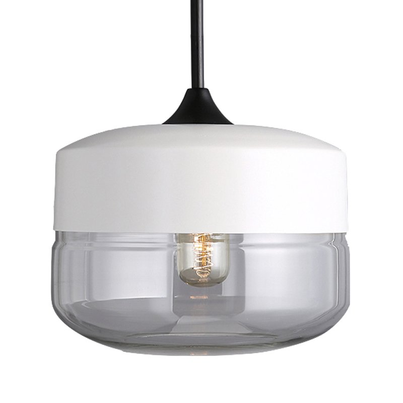 Подвесной светильник Hanglamp zwart glas White II Белый Прозрачное Стекло Подвесной светильник Hanglamp zwart glas White II Белый Прозрачное Стекло в Липецке | Loft Concept