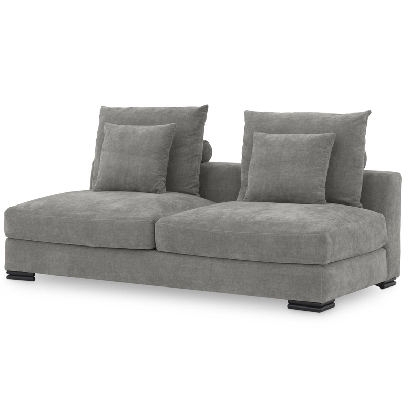 Диван Eichholtz Sofa Clifford 2-Seater grey Серый Черный Диван Eichholtz Sofa Clifford 2-Seater grey Серый Черный в Липецке | Loft Concept