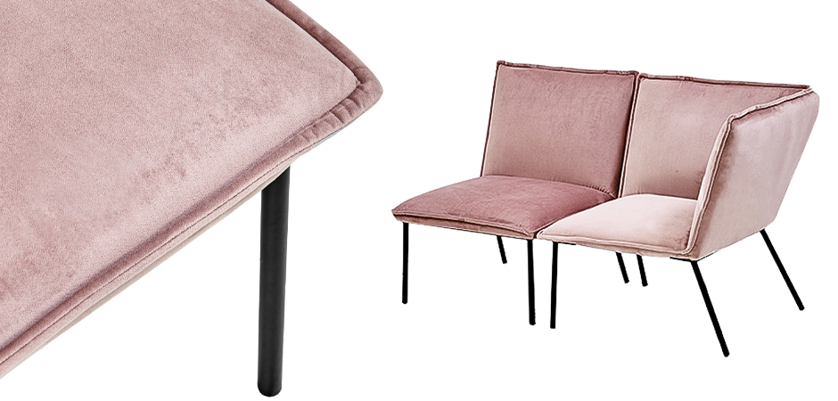 Кресло Corner Armchair Single pink Кресло Corner Armchair Single pink - Loft-Concept в Липецке