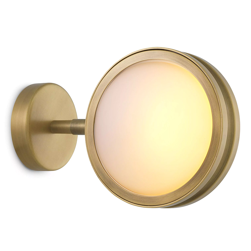 Бра Eichholtz Wall Lamp Blaize Латунь Белое матовое стекло Бра Eichholtz Wall Lamp Blaize Латунь Белое матовое стекло в Липецке | Loft Concept