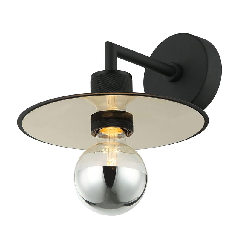 Бра Bruno Hat Black Wall Lamp Черный Золотой Бра Bruno Hat Black Wall Lamp Черный Золотой в Липецке | Loft Concept