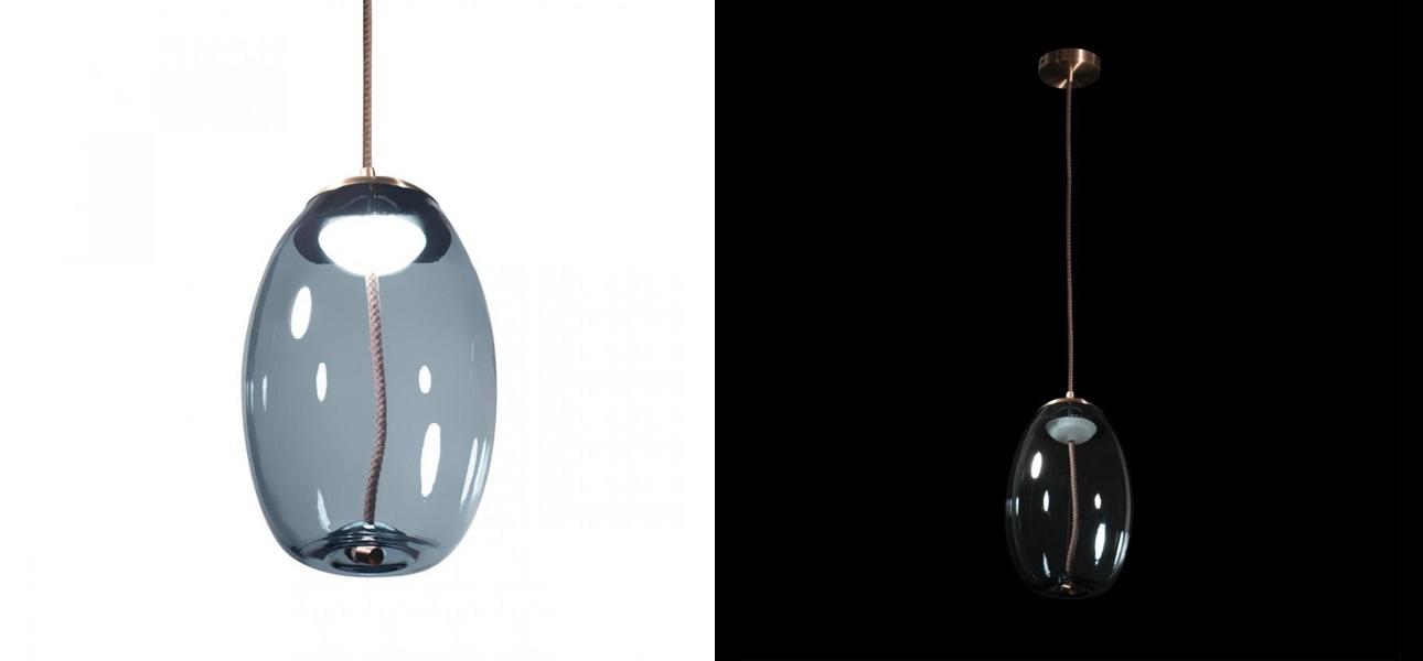 Подвесной светильник Brokis KNOT PC1036 Голубое стекло - фото