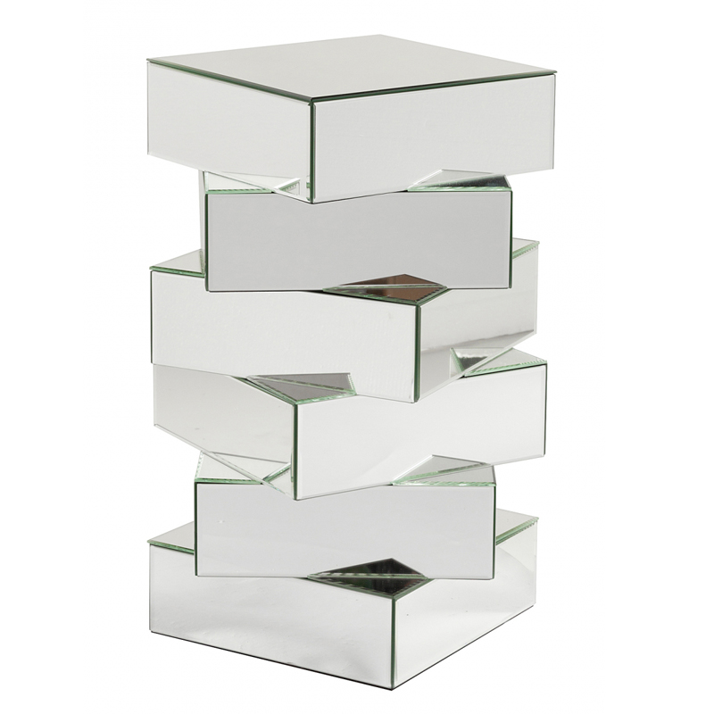 Приставной столик Mirrored Tower Зеркало Приставной столик Mirrored Tower Зеркало в Липецке | Loft Concept
