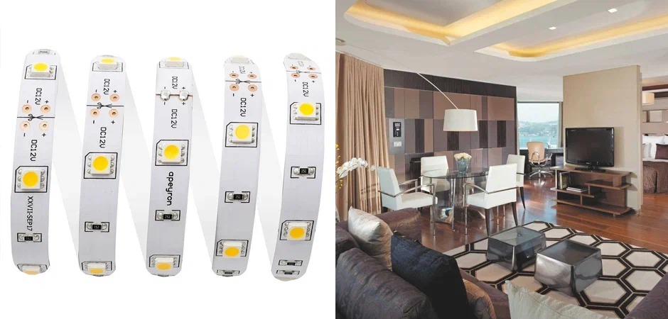 Светодиодная лента 7,2W/m 30LED/m 5050SMD теплый белый 5M Светодиодная лента 7,2W/m 30LED/m 5050SMD теплый белый 5M - Loft-Concept в Липецке