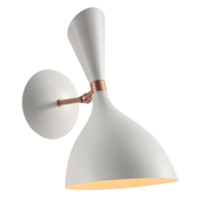 Бра Duke wall lamp White Белый Латунь Бра Duke wall lamp White Белый Латунь в Липецке | Loft Concept