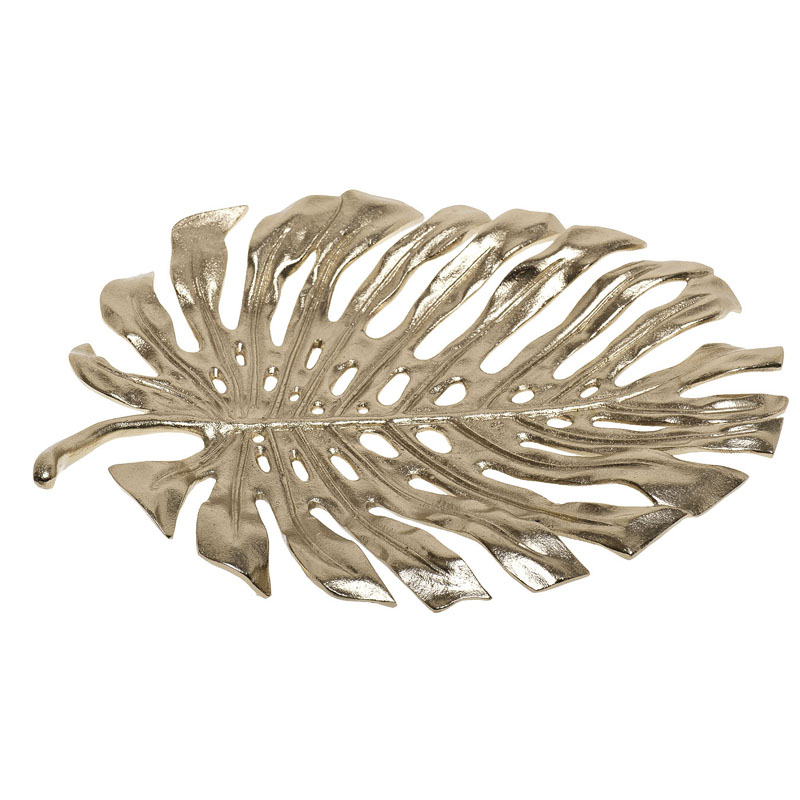 Поднос Monstera Leaf Золотой Поднос Monstera Leaf Золотой в Липецке | Loft Concept
