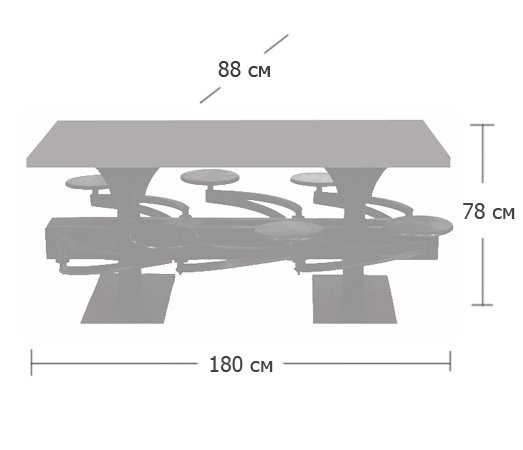 Обеденный стол Perrin Communal Table Loft Обеденный стол Perrin Communal Table Loft в Липецке