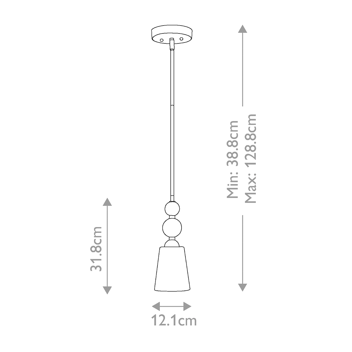 Подвесной светильник с матовым стеклянным коническим плафоном в современном стиле Hinkley в Липецке