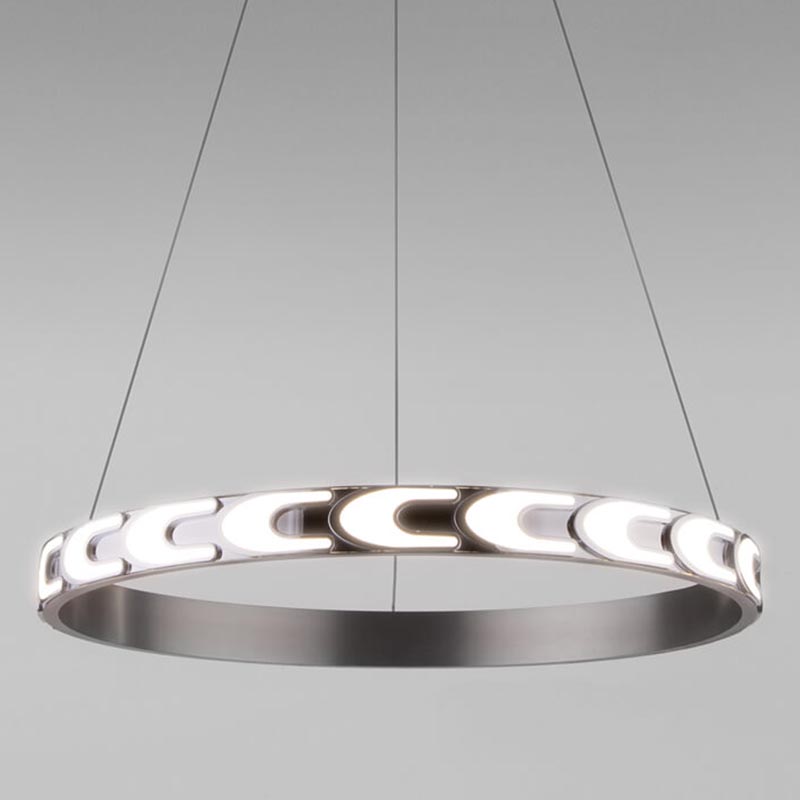 Люстра Maoris Ring Horizontal Chandelier D60 Никель Сатин Люстра Maoris Ring Horizontal Chandelier D60 Никель Сатин в Липецке | Loft Concept