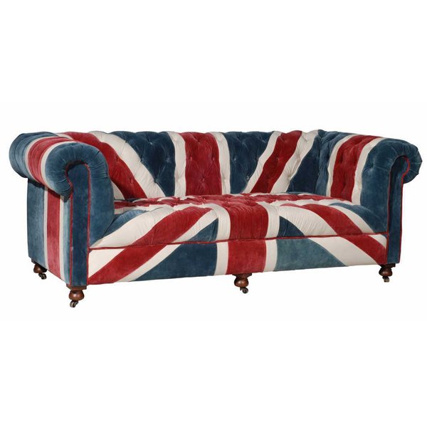 William Sofa Union Jack Velvet Andrew Martin Мульти William Sofa Union Jack Velvet Andrew Martin Мульти в Липецке | Loft Concept