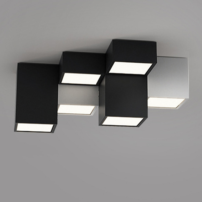 Комбинация из 7-ти геометрических потолочных светильников Seven Geometric Lamps Черный Белый Комбинация из 7-ти геометрических потолочных светильников Seven Geometric Lamps Черный Белый в Липецке | Loft Concept