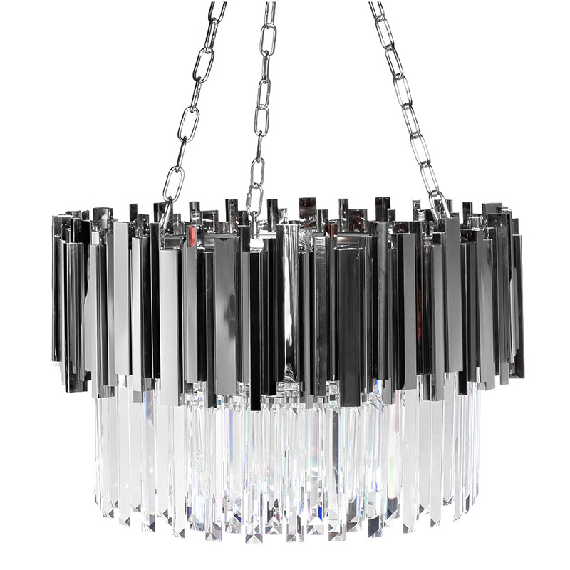 Люстра Empire Suspension Single Circle 60 chrome Хром Прозрачный Люстра Empire Suspension Single Circle 60 chrome Хром Прозрачный в Липецке | Loft Concept