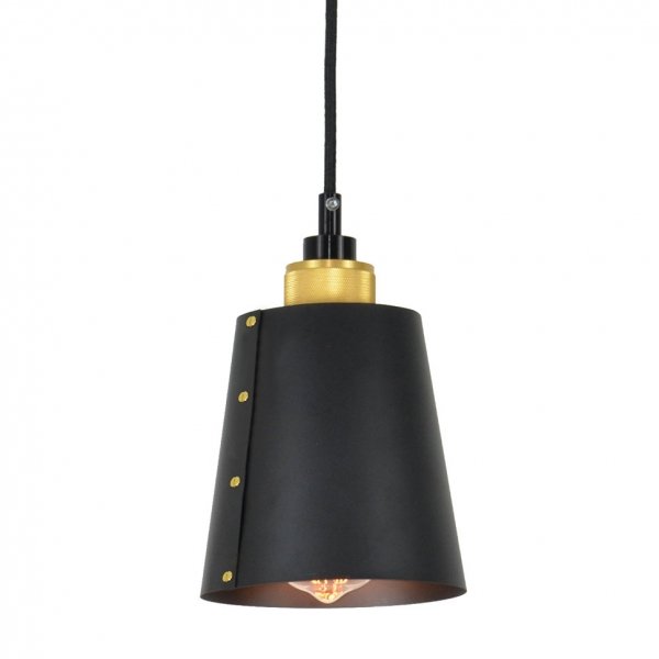 Подвесной светильник Black Hooked Mono Cope Черный Подвесной светильник Black Hooked Mono Cope Черный в Липецке | Loft Concept