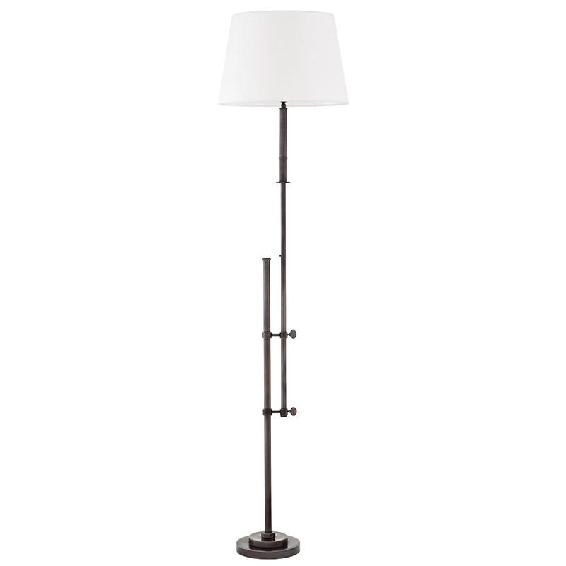 Торшер Eichholtz Floor Lamp Gordini Bronze Белый Темная бронза Торшер Eichholtz Floor Lamp Gordini Bronze Белый Темная бронза в Липецке | Loft Concept