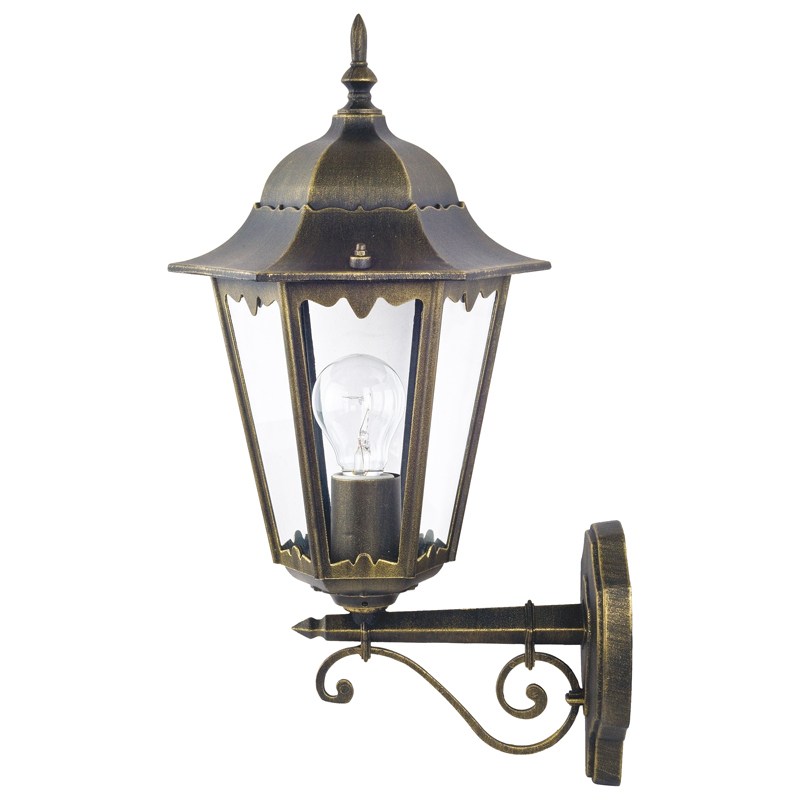 Уличный светильник Leclerc sconce Винтажный черный Прозрачное Стекло Уличный светильник Leclerc sconce Винтажный черный Прозрачное Стекло в Липецке | Loft Concept