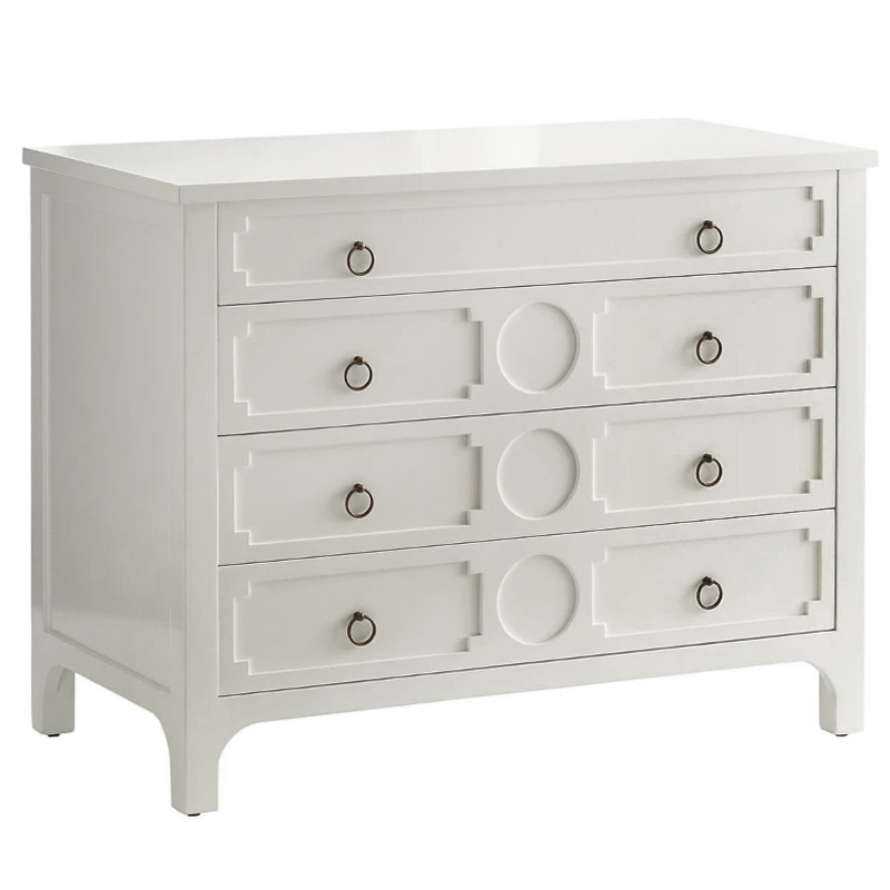 Комод с 4-мя ящиками Lawrence chest of drawers White Белый Белый Комод с 4-мя ящиками Lawrence chest of drawers White Белый Белый в Липецке | Loft Concept