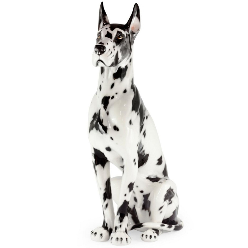 Статуэтка Abhika Great Dane Up Black White Белый Черный Статуэтка Abhika Great Dane Up Black White Белый Черный в Липецке | Loft Concept