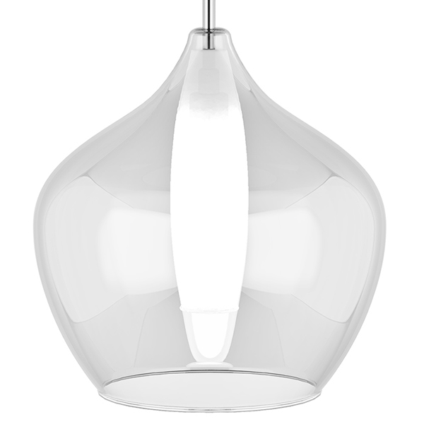 Подвесной светильник Candiano Transparent One II Прозрачный Хром в Липецке | Loft Concept 
