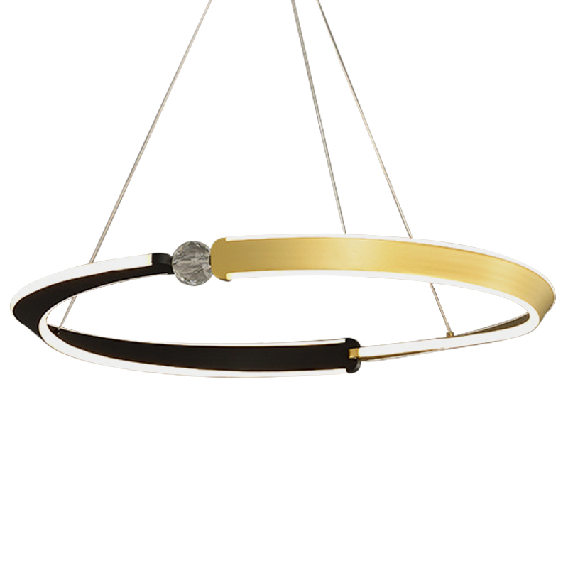 Люстра Кольца Ring Horizontal Cyril Черный Золотой Золотой Черный Люстра Кольца Ring Horizontal Cyril Черный Золотой Золотой Черный в Липецке | Loft Concept