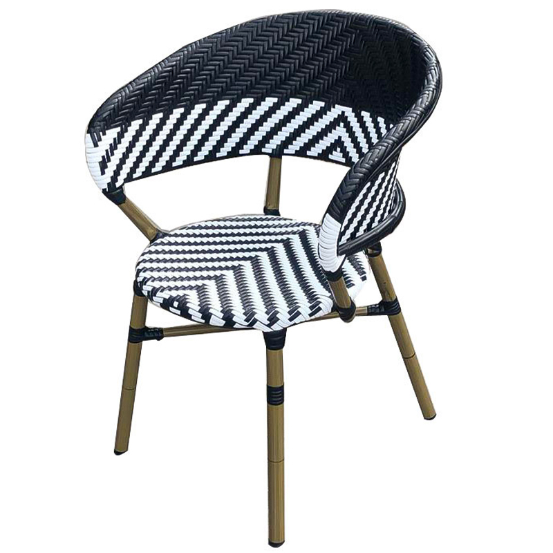 Стул ротанг Wicker Renard Rattan Chair Черно-белый Древесина Стул ротанг Wicker Renard Rattan Chair Черно-белый Древесина в Липецке | Loft Concept