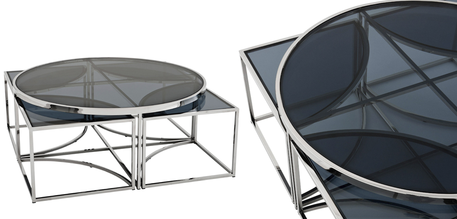 Кофейный стол Eichholtz Coffee Table Padova Stainless steel Кофейный стол Eichholtz Coffee Table Padova Stainless steel - Loft-Concept в Липецке