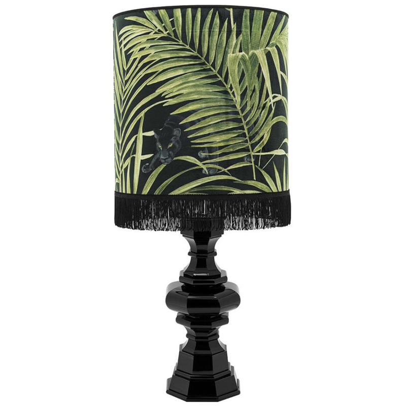 Настольная лампа Table Lamp Empire Velvet Black Green Зеленый Черный Настольная лампа Table Lamp Empire Velvet Black Green Зеленый Черный в Липецке | Loft Concept