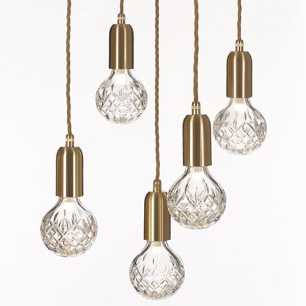 Подвесной светильник lee broom Ceare Crystal Bulb Chandelier Золотой Подвесной светильник lee broom Ceare Crystal Bulb Chandelier Золотой в Липецке | Loft Concept