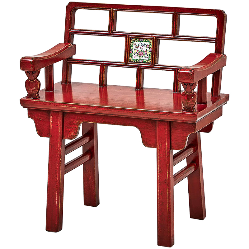 Стул Chinoiserie Red Stool Красный Стул Chinoiserie Red Stool Красный в Липецке | Loft Concept
