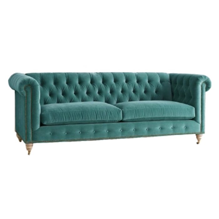 Трехместный диван Velvet Lyre Chesterfield Sofa Серый Фиолетовый Красный Малахит (зеленый) Бирюзовый Голубой пастельный Золотой Трехместный диван Velvet Lyre Chesterfield Sofa Серый Фиолетовый Красный Малахит (зеленый) Бирюзовый Голубой пастельный Золотой в Липецке | Loft Concept