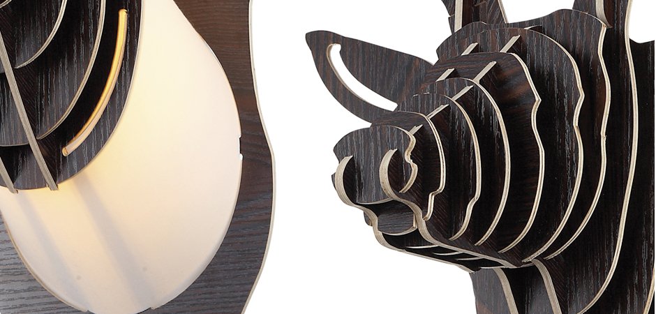 Бра Олень Cardboard Deer Wall Lamp dark - Loft-Concept в Липецке