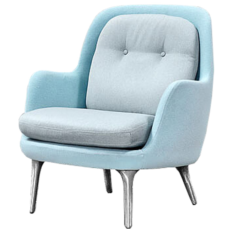 Кресло Bento Chair II Голубой пастельный Серебряный Кресло Bento Chair II Голубой пастельный Серебряный в Липецке | Loft Concept