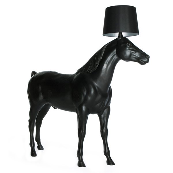 Торшер Moooi Horse Lamp Черный матовый Торшер Moooi Horse Lamp Черный матовый в Липецке | Loft Concept