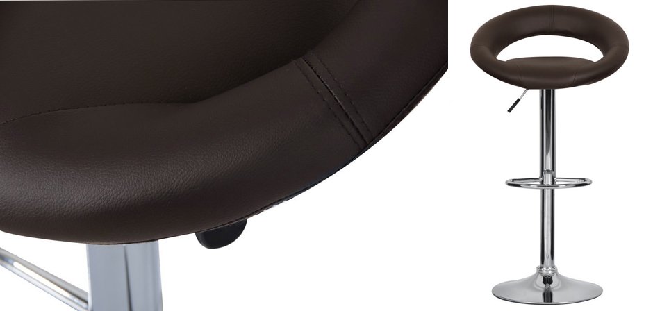 Барный стул Ring Dark Brown Барный стул Ring Dark Brown - Loft-Concept в Липецке
