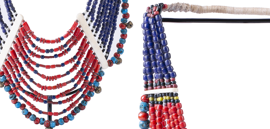 Этническое ожерелье на подставке Line Beads Этническое ожерелье на подставке Line Beads - Loft-Concept в Липецке