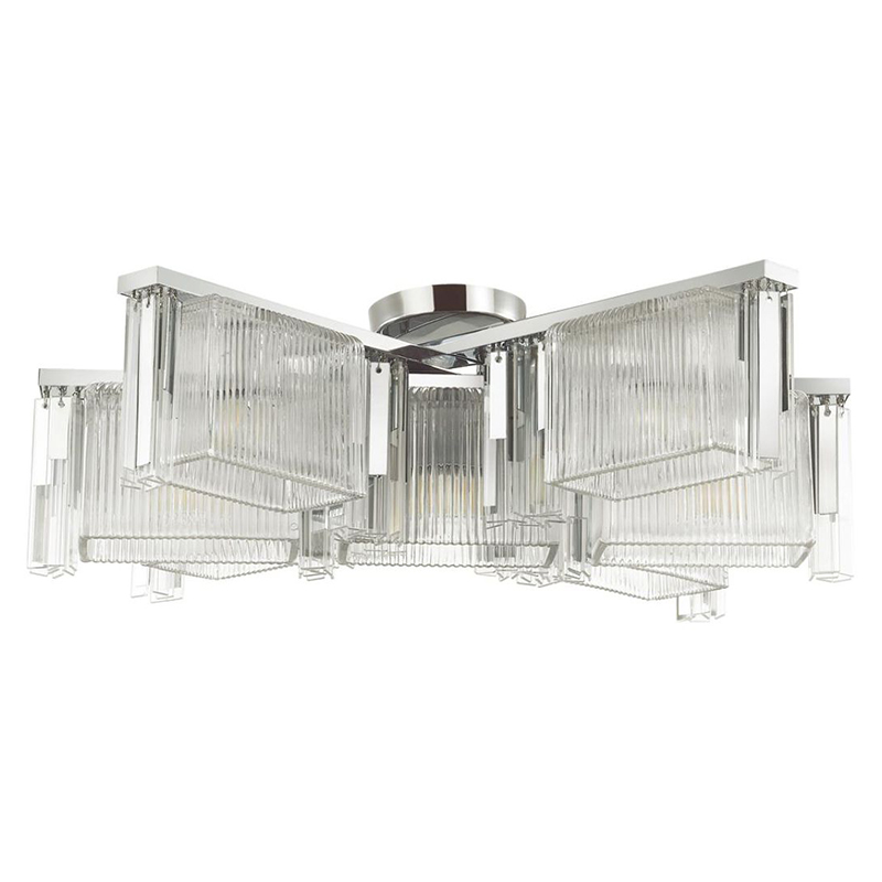 Люстра Madelen Chrome Chandelier 7 Хром Прозрачный (Transparent) Люстра Madelen Chrome Chandelier 7 Хром Прозрачный (Transparent) в Липецке | Loft Concept